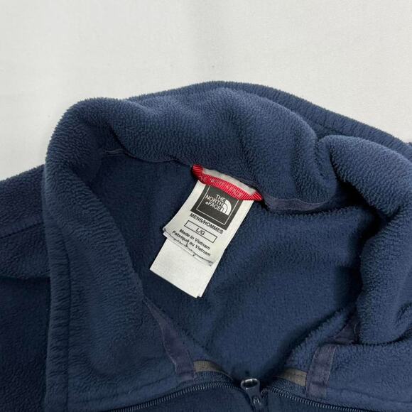 The North Face Navy Fleece Jacket Size Large - Picture 2 of 5